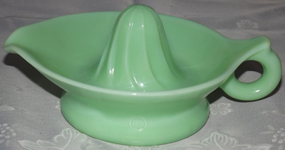 5¼" McKee jadedite juicer