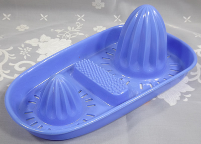 Thailand blue 2 cone plastic strainer juicer