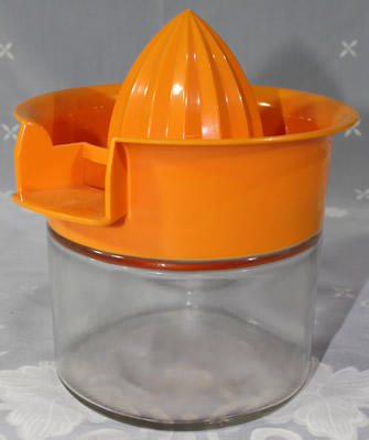 Orange Gemco 2 piece juicer