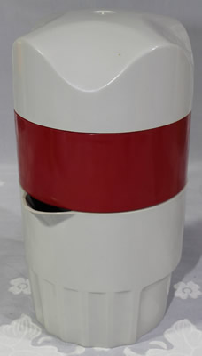 Australian red and grey 3 piece plastic juicer