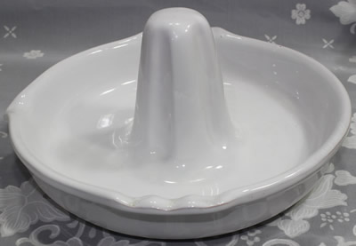 White Vertical Chicken Roaster that looks like a juicer