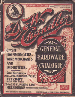 D. & W. Chandler Ltd Mail Order Catalogue 1939